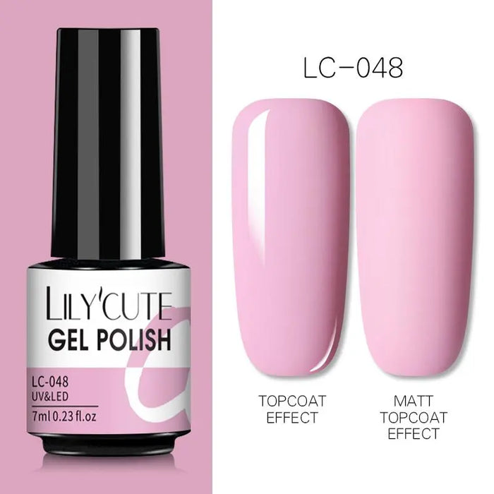 LILYCUTE Thermal Gel Nail Polish - Easy Application, Long Lasting & Quick Drying Formula - Perfect for DIY Nail Art at Home or Professional Use | 7ml