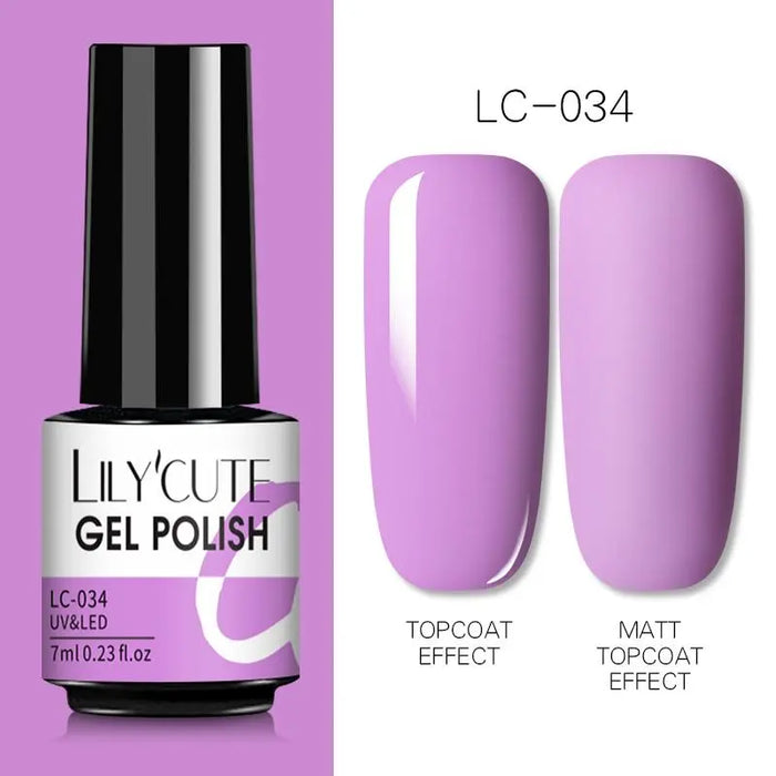 LILYCUTE Thermal Gel Nail Polish - Easy Application, Long Lasting & Quick Drying Formula - Perfect for DIY Nail Art at Home or Professional Use | 7ml