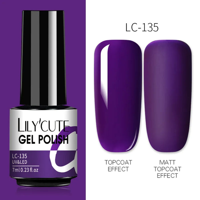 LILYCUTE Thermal Gel Nail Polish - Easy Application, Long Lasting & Quick Drying Formula - Perfect for DIY Nail Art at Home or Professional Use | 7ml