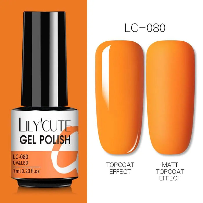 LILYCUTE Thermal Gel Nail Polish - Easy Application, Long Lasting & Quick Drying Formula - Perfect for DIY Nail Art at Home or Professional Use | 7ml