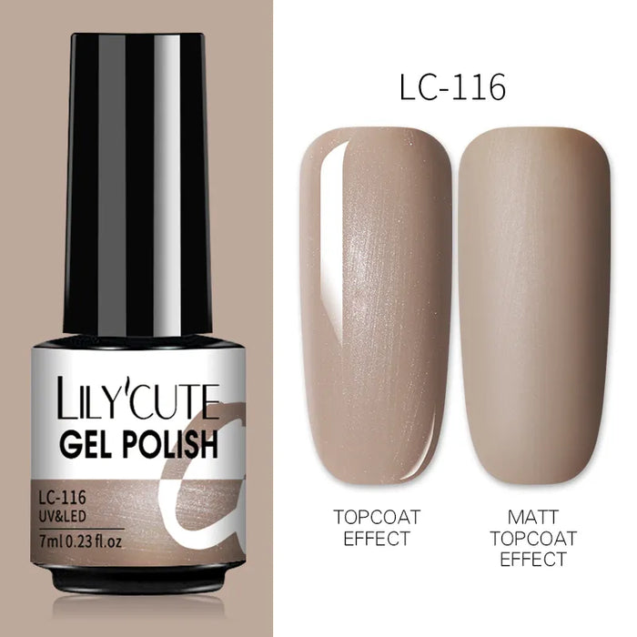 LILYCUTE Thermal Gel Nail Polish - Easy Application, Long Lasting & Quick Drying Formula - Perfect for DIY Nail Art at Home or Professional Use | 7ml