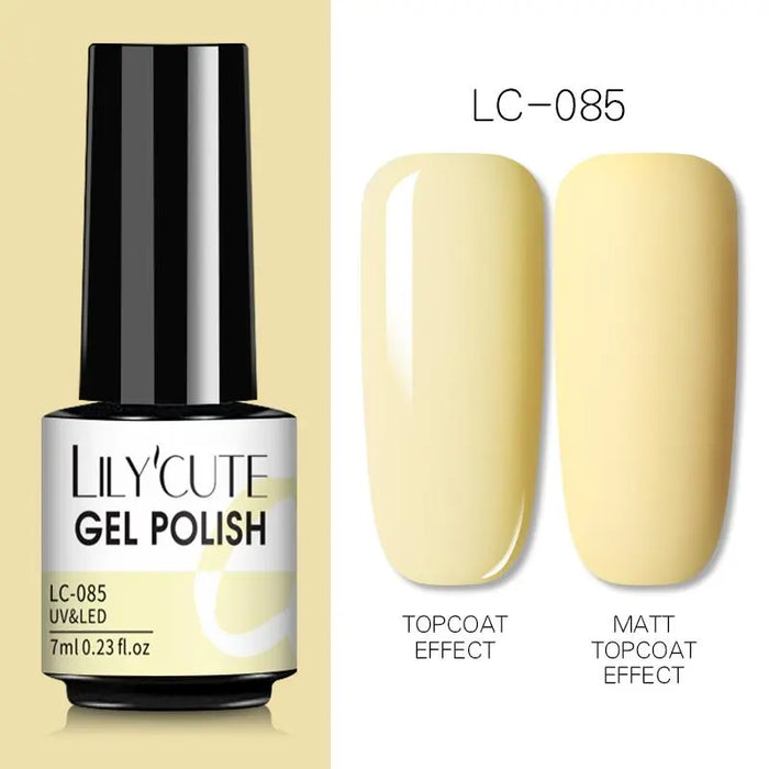 LILYCUTE Thermal Gel Nail Polish - Easy Application, Long Lasting & Quick Drying Formula - Perfect for DIY Nail Art at Home or Professional Use | 7ml