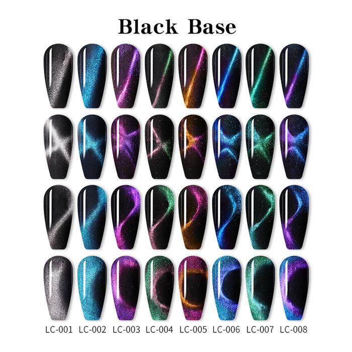 LILYCUTE Magnetic Gel Polish Set - Semi Permanent & Long Lasting Nail Art Collection - Easy Application & Salon-Quality Finish