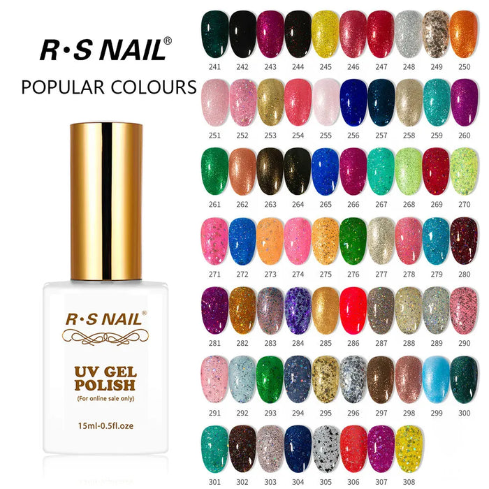 RS NAIL 15ml UV Nail Gel Polish  Nail Art