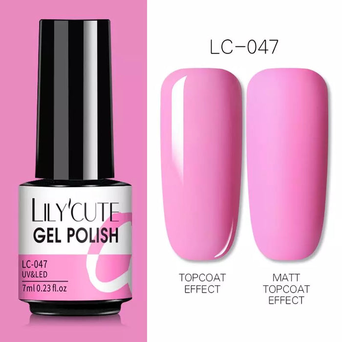 LILYCUTE Thermal Gel Nail Polish - Easy Application, Long Lasting & Quick Drying Formula - Perfect for DIY Nail Art at Home or Professional Use | 7ml