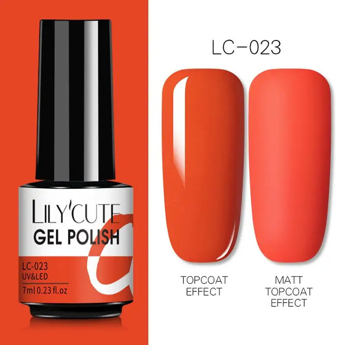 LILYCUTE Thermal Gel Nail Polish - Easy Application, Long Lasting & Quick Drying Formula - Perfect for DIY Nail Art at Home or Professional Use | 7ml