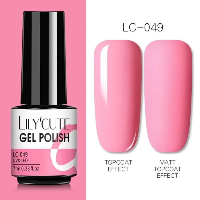 LILYCUTE Thermal Gel Nail Polish - Easy Application, Long Lasting & Quick Drying Formula - Perfect for DIY Nail Art at Home or Professional Use | 7ml