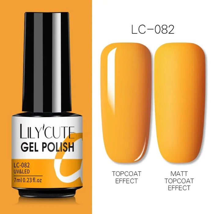 LILYCUTE Thermal Gel Nail Polish - Easy Application, Long Lasting & Quick Drying Formula - Perfect for DIY Nail Art at Home or Professional Use | 7ml