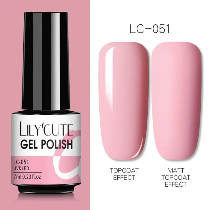 LILYCUTE Thermal Gel Nail Polish - Easy Application, Long Lasting & Quick Drying Formula - Perfect for DIY Nail Art at Home or Professional Use | 7ml