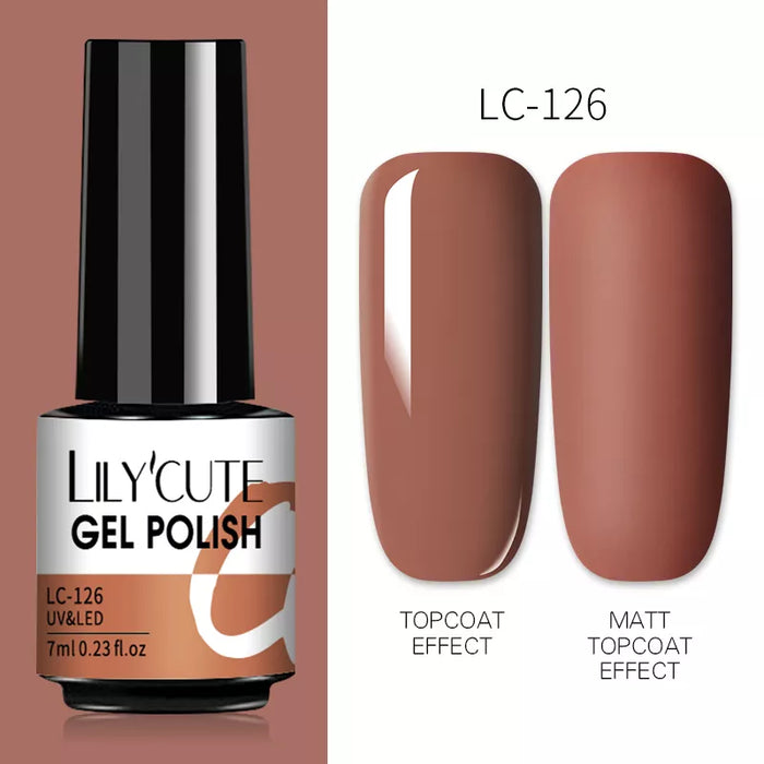 LILYCUTE Thermal Gel Nail Polish - Easy Application, Long Lasting & Quick Drying Formula - Perfect for DIY Nail Art at Home or Professional Use | 7ml