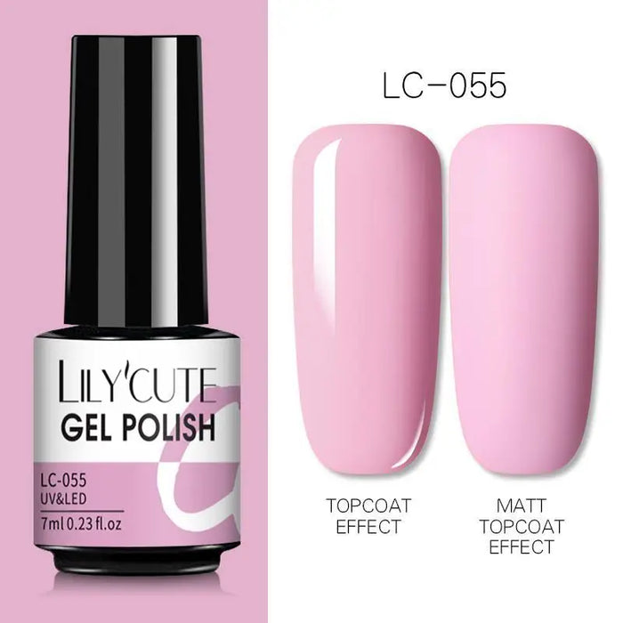 LILYCUTE Thermal Gel Nail Polish - Easy Application, Long Lasting & Quick Drying Formula - Perfect for DIY Nail Art at Home or Professional Use | 7ml