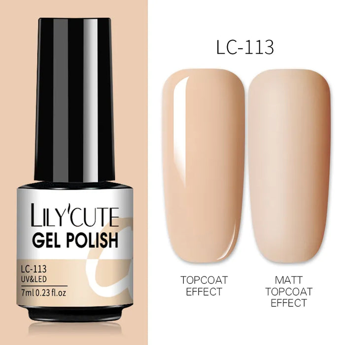 LILYCUTE Thermal Gel Nail Polish - Easy Application, Long Lasting & Quick Drying Formula - Perfect for DIY Nail Art at Home or Professional Use | 7ml