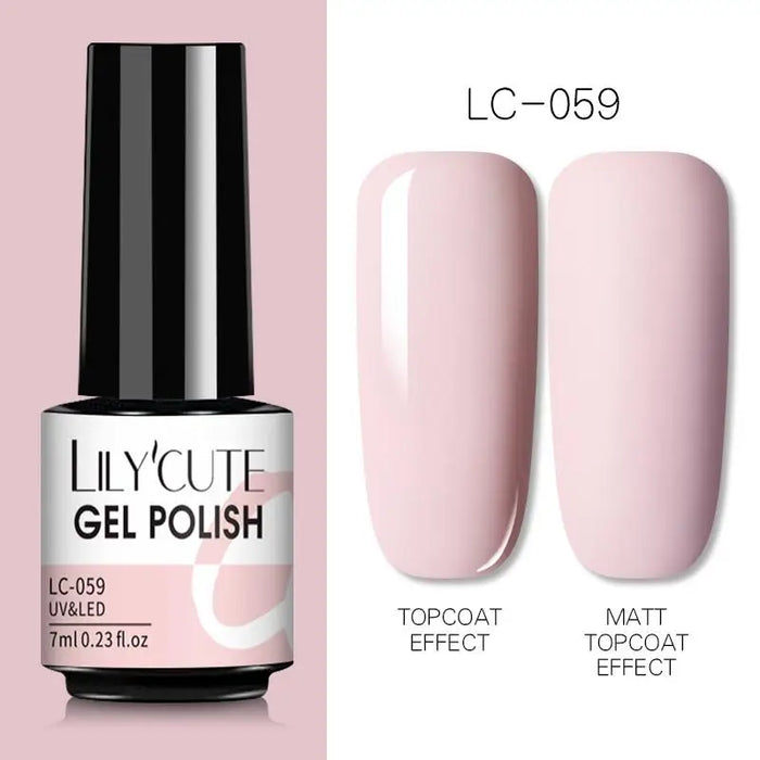 LILYCUTE Thermal Gel Nail Polish - Easy Application, Long Lasting & Quick Drying Formula - Perfect for DIY Nail Art at Home or Professional Use | 7ml