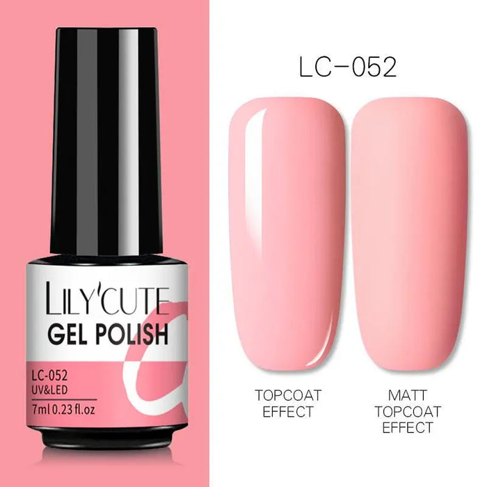 LILYCUTE Thermal Gel Nail Polish - Easy Application, Long Lasting & Quick Drying Formula - Perfect for DIY Nail Art at Home or Professional Use | 7ml