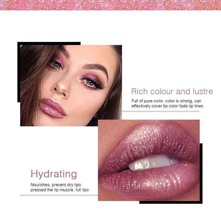 Glitter Liquid Lipstick - Shimmer & Shine Finish - Long Lasting, High-Pigment, & Waterproof - Easy Application & Comfortable Wear - Perfect for All Occasions | 15 Colors