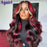 Red Blonde Highlight 13x6 Wavy Lace Frontal Wig - Glueless Body Wave Human Hair Wig - Comfortable & Secure Fit - Perfect for Everyday Wear or Special Occasions