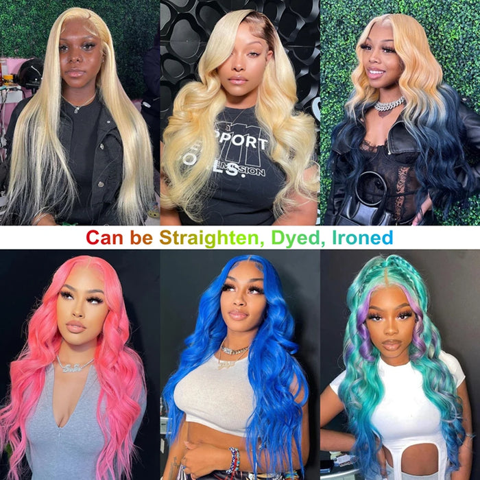 613 Blonde Wig - Body Wave HD Lace Wig - Premium Human Hair - Natural Look & Comfortable Fit - 150% Density - Pre Plucked Hairline with Baby Hair - Perfect for Everyday Wear & Special Occasions