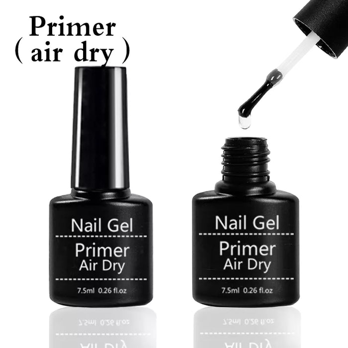 Fast Air Dry Nail Primer - Matt Top Gel Base - Quick Drying Formula for Long-Lasting Matte Finish - Professional Nail Prep for Gel Polish