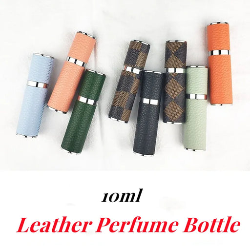 Elegant Leather Perfume Bottle - Refillable Atomizer for Travel - Stylish & Portable Design - Leak Proof & Durable Construction