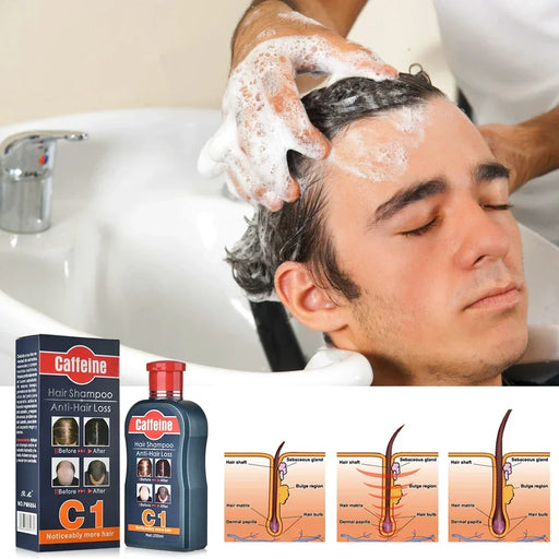 Men's Hair Growth Shampoo - Anti Hair Loss Formula for Thicker & Fuller Hair - Promotes Healthy Hair Growth - Suitable for All Hair Types