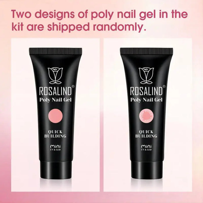 ROSALIND Poly Acrylic Nail Gel Polish - Quick-Drying, Easy Application & Long Lasting Shine - Perfect for Professional Nail Art & Home Use