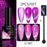 LILYCUTE Magnetic Gel Polish Set - Semi Permanent & Long Lasting Nail Art Collection - Easy Application & Salon-Quality Finish