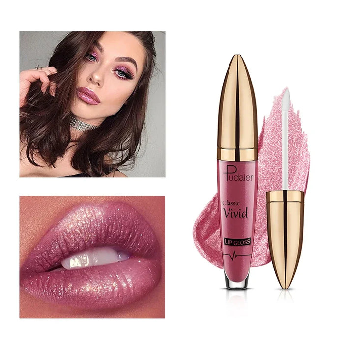 Glitter Liquid Lipstick - Shimmer & Shine Finish - Long Lasting, High-Pigment, & Waterproof - Easy Application & Comfortable Wear - Perfect for All Occasions | 15 Colors