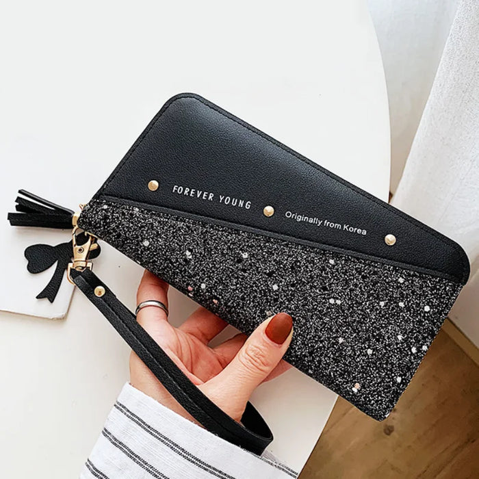 Forever Young Women's Wallet - Stylish Lady Purse for Everyday Use - Versatile Wristlet Handbag for Women - Perfect for Organizing Cards, Cash & Essentials