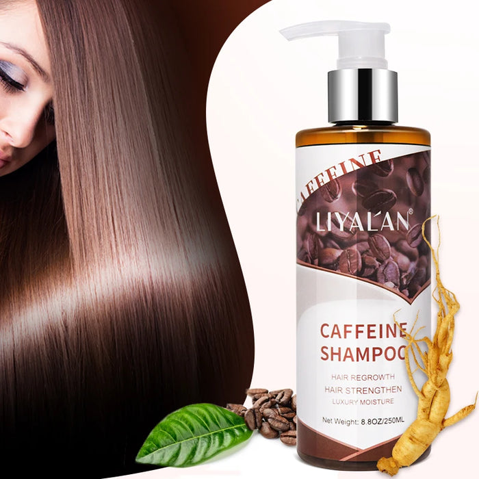 LIYALAN Caffeine Shampoo for Hair Regrowth & Strength - Anti Dandruff Treatment for Thinning Hair - Vegan & Gentle Hair Care Solution - Nourishes & Stimulates Growth - Perfect for All Hair Types