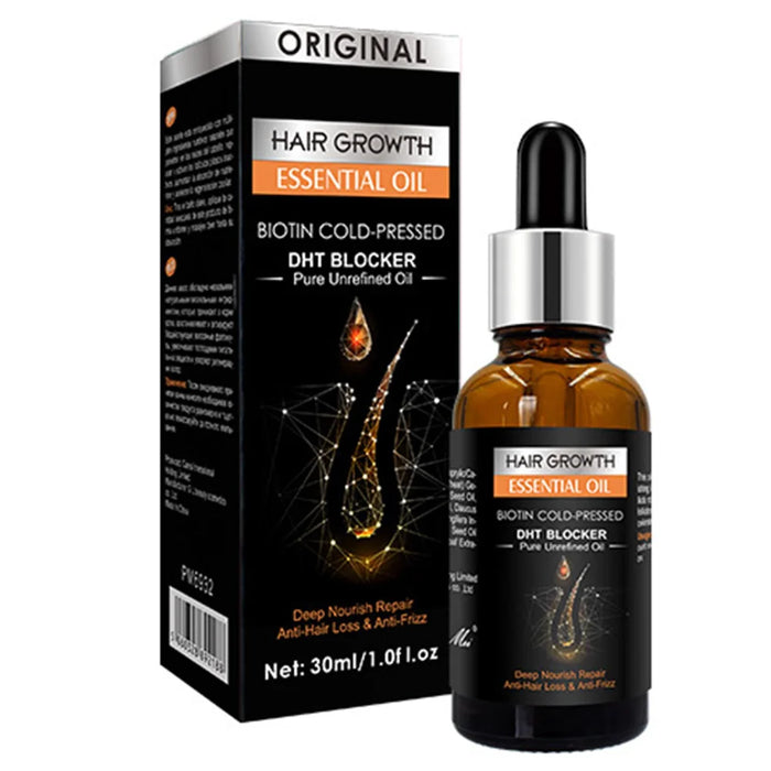 Hair Growth Essential Oil Biotin Cold-Pressed