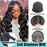 Transparent Lace Front Wigs Brazilian Water Wave