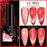 LILYCUTE Magnetic Gel Polish Set - Semi Permanent & Long Lasting Nail Art Collection - Easy Application & Salon-Quality Finish