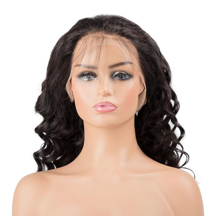 Transparent Lace Front  Curly Human Hair Wigs