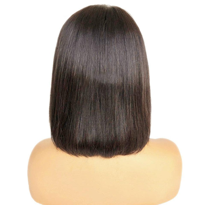 Short Wigs Human Hair Wigs with Bangs